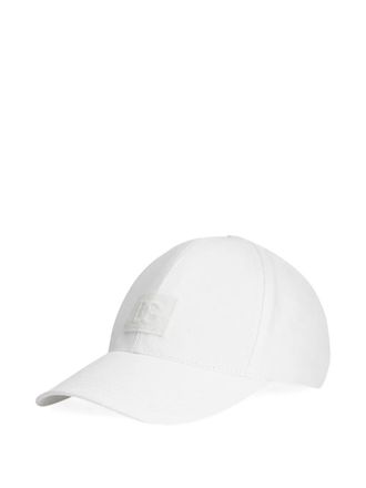 Dolce & Gabbana logo-patch baseball cap - Wit