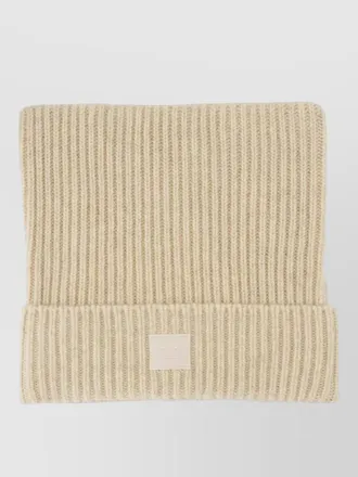 Acne Studios cotton beanie hat ribbed texture cuff
