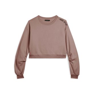 Freddy Felpa oversize cropped con stampa Flow sulla spalla