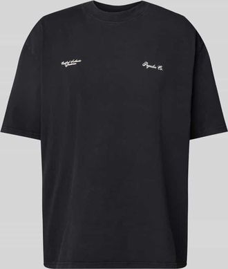 Pegador Oversized T-Shirt mit Label-Print Modell BROOKE in Anthrazit, Größe XS