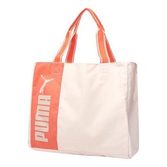 Puma (WMNS) PUMA Logo Print Tote Bag Pink 078576-01