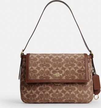 Coach Etta Flap Bag In Signature Chenille