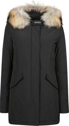 Woolrich Arctic Raccoon Parka - Dames - Parka Jassen - Zwart - S - Polyester - Jassen