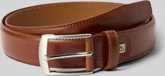 Pierre Cardin Glattledergürtel mit Dornschließe in Cognac, Größe 100