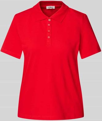 s.Oliver Red Label Regular Fit Poloshirt aus Baumwoll-Mix in Rot, Größe 38