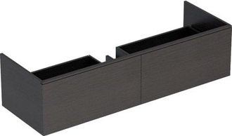 Keramag Geberit Xeno 2 Mueble Bajo Lavabo, 1395x350x473 Mm, 2 Cajones