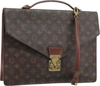 Louis Vuitton Pre-owned Handbags, female, Brown, Size: ONE SIZE Pre-owned Monogram Business Bag