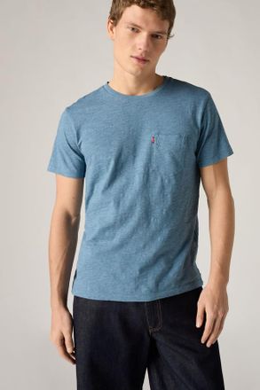 Levi's T-shirt classica con taschino - Uomo - 2XL - Blu / Indigo Wash Heather Slub