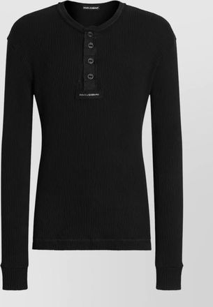 Dolce & Gabbana serafino crew neck long sleeve knit