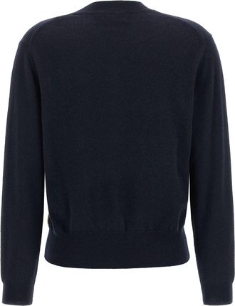 Ballantyne Argyle Intarsia Cashmere Sweater - Navy
