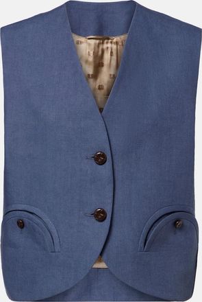 Blaz&eacute; Milano Blaz&eacute; Milano Gilet Gliss in lino