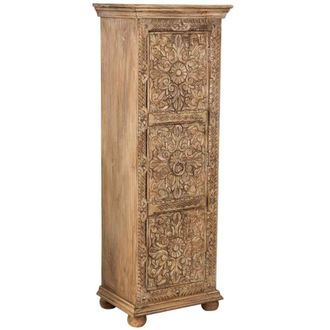 Wanderlust Deco Armario de madera marrón 53x40x149