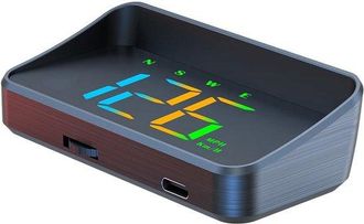 No Brand Pantalla Frontal Gps Universal Para Piezas De Autom&oacute;vil Con Veloc&iacute;metro En Km/h Y Mph