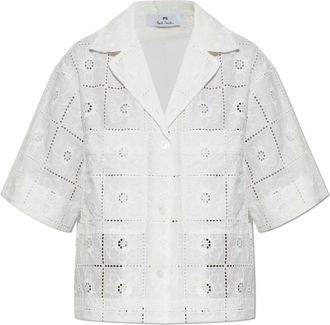 Paul Smith Openwork Shirt - Dames - Overhemden - Wit - S - Overhemden
