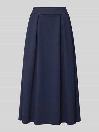 Rich & Royal Midirock mit elastischem Bund in Marine, Gr&ouml;&szlig;e M