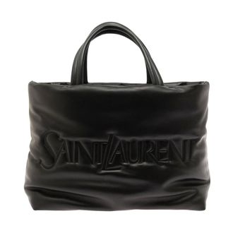 Saint Laurent Tote in Nappa Lambskin - male - Saint Laurent - Handbags - Black - ONE SIZE - Bags