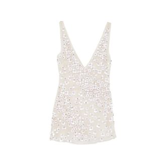 Cult Gaia Sequin Floral Mini Dress