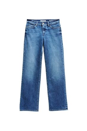 Salsa Straight-Jeans SALSA Salsa Jeans Jeans Low Rise Straight, Damen, Gr. 29, L&auml;nge 32, blau, Obermaterial: 98% Baumwolle CO. 2% Elasthan EL., Jeans Straig
