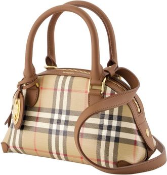 Burberry Womens Ll Mini Primrose Shoulder Bag - Burberry Cotton Beige Shoulder-Hobo-Bags