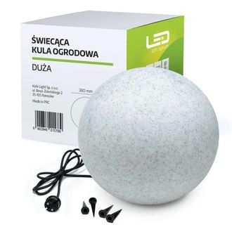 OEM L&aacute;mpara De Jard&iacute;n Esf&eacute;rica De Piedra De 38 Cm Con Casquillo E27