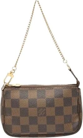 Louis Vuitton Pre-owned Mini Bags, female, Brown, Size: ONE SIZE Pre-owned Mini Pochette Accessoires
