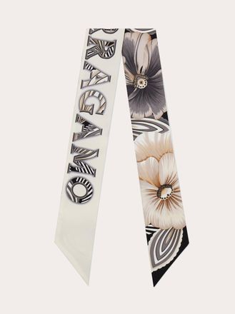 Ferragamo Women Brezza print silk bandeau White