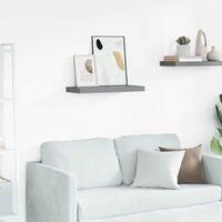 OEM Estante Flotante Gris De 60 X 23,5 X 3,8 Cm En Mdf - Crezuo