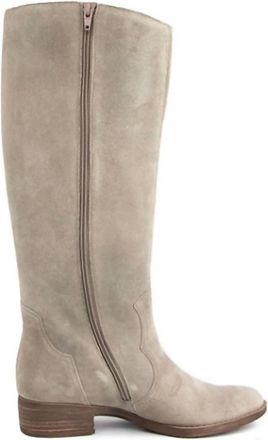 Gabor Womens Suede Tall Boots In Kiesel