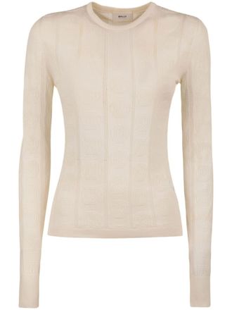 Bally Maglione con intarsio - Toni neutri