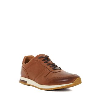 Dune London Mens Trilogy - Lace-Up Runner Trainers - Tan material_Suede - Size UK 11