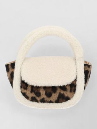 MC2 Saint Barth gilda mutton faux fur top handle tote