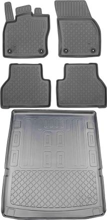 OEM Volkswagen Caddy Iv Kombivan De Noviembre 2020 Set - Alfombrillas + Alfombrilla Maletero