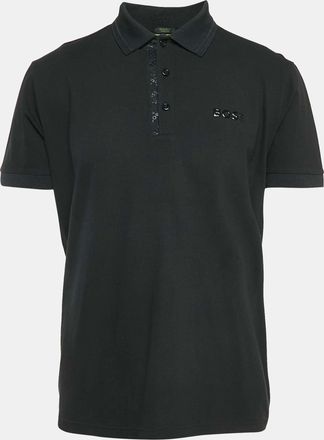 HUGO BOSS Boss By Hugo Boss Black Cotton Paddy Mirror Polo T-Shirt