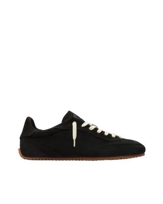 Axel Arigato Low-Profile Suede Sneakers with Gum Rubber Sole and Embossed Logo
