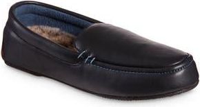 Isotoner Vivienne Faux Fur Lined Loafer in Black at Nordstrom Rack, Size X-Large