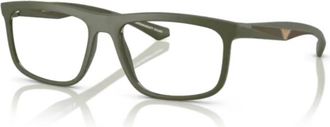 Emporio Armani Vierkant Optisch Montuur - unisex - Brillen - Groen - 53 MM - Accessoires