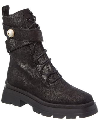 Jimmy Choo London Noemi 45 Shimmer Suede Bootie