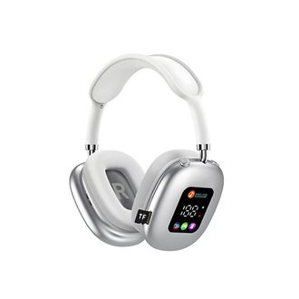 OEM Auriculares Inal&aacute;mbricos Bluetooth Con Pantalla Digital Rgb Y Lector De Tarjetas - Auriculares Intrauditivos Para Deportes Y Videojuegos - Plateados