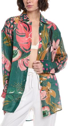 Vitamin A Playa Linen Boyfriend Shirt