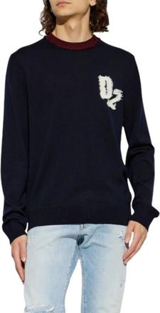 Dsquared2 Maglione D2 College - - Knitwear - Uomo - Blu - M