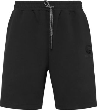 Plein Sport Shorts sportivi con applicazione - Nero