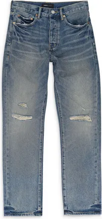 Purple VINTAGE KNEE SLIT Indigo SKINNY JEANS