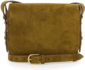 SOEUR Womens Crossbody Bag Bellissima Mini Brown Leather Cow Shoulder