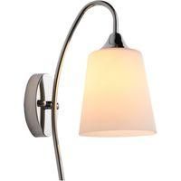 OEM Aplique Decorativo De Pared Para Dormitorio, Con Cabezal De Cristal Individual Y Pantalla De Cristal (bombilla No Incluida)