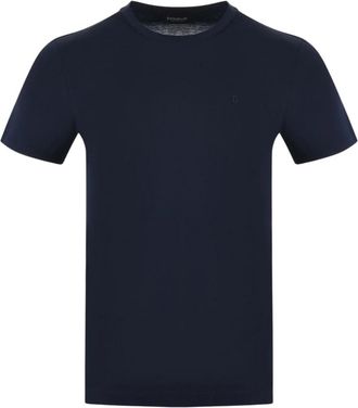 Dondup Logo T-shirt - Heren - T-shirts - Blauw - XL - Tops