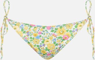 MC2 Saint Barth Woman Betsy Classic Swim Briefs Virgo Made With Liberty Fabric