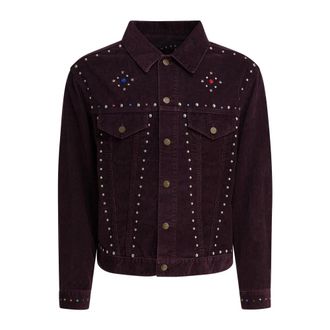 Needles Verfraaid Corduroy Truckerjack - Heren - Jassen - Bruin - Maat: XL Corduroy