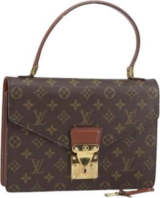 Louis Vuitton Pre-owned Handbags, female, Brown, Size: ONE SIZE Pre-owned Vintage Canvas Handbag