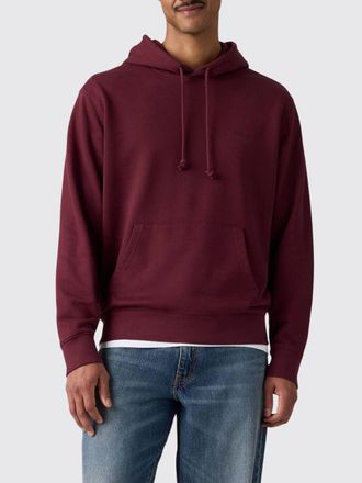 Levi's Felpa con cappuccio in cotone con logo a contrasto e tasca a marsupio