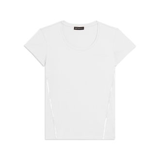 Freddy T-shirt Manica Corta con Logo FREDDY e Inserti Elastici